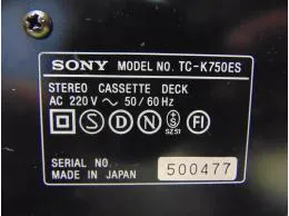 Sony TC-K750ES