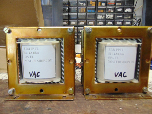 EL84 /ECL86 PP UL kimenő pár 8K/4-8 Ohm  VAC