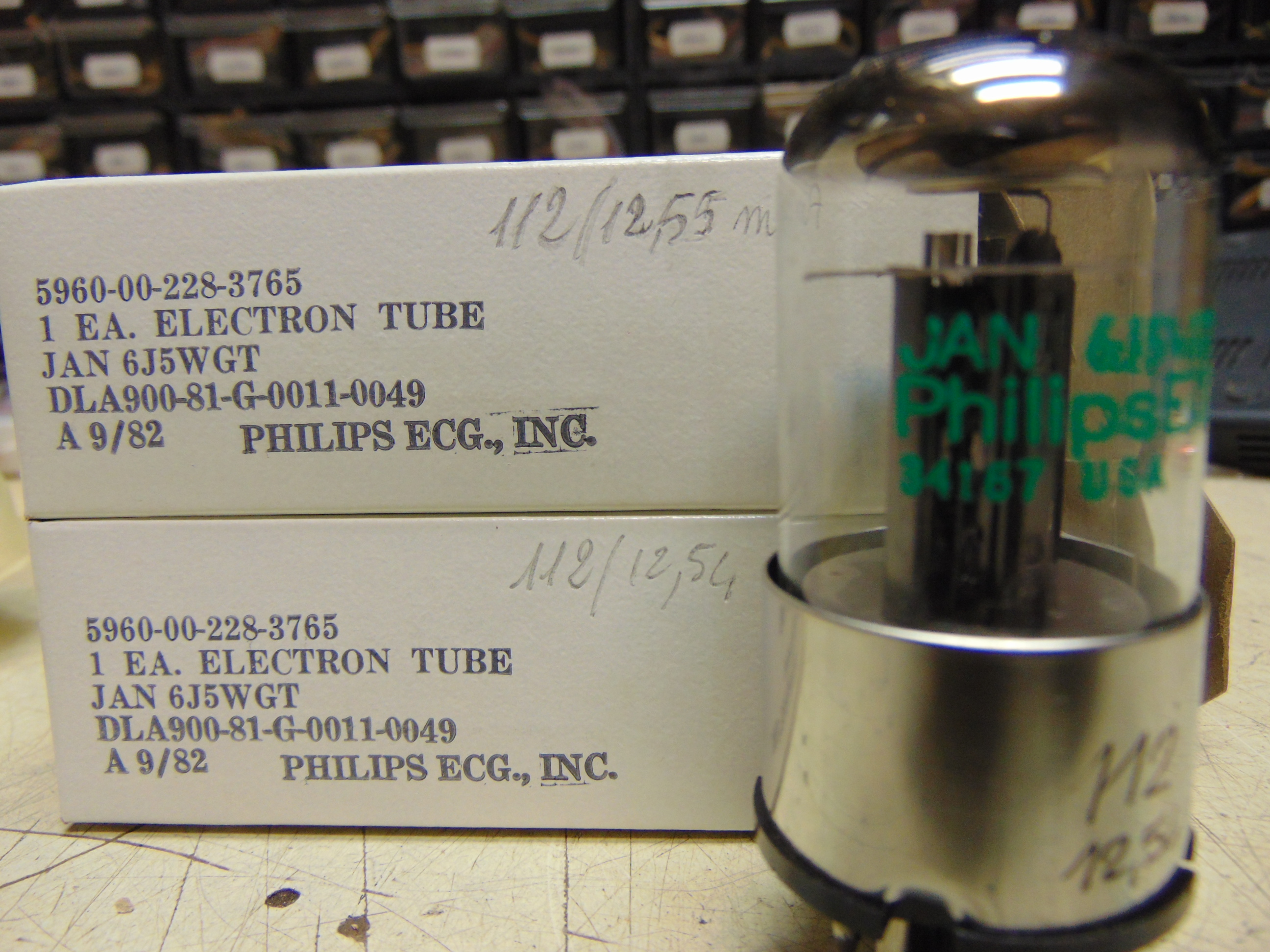 6J5WGT Philips ECG pair 6J5WGT Philips ECG pair