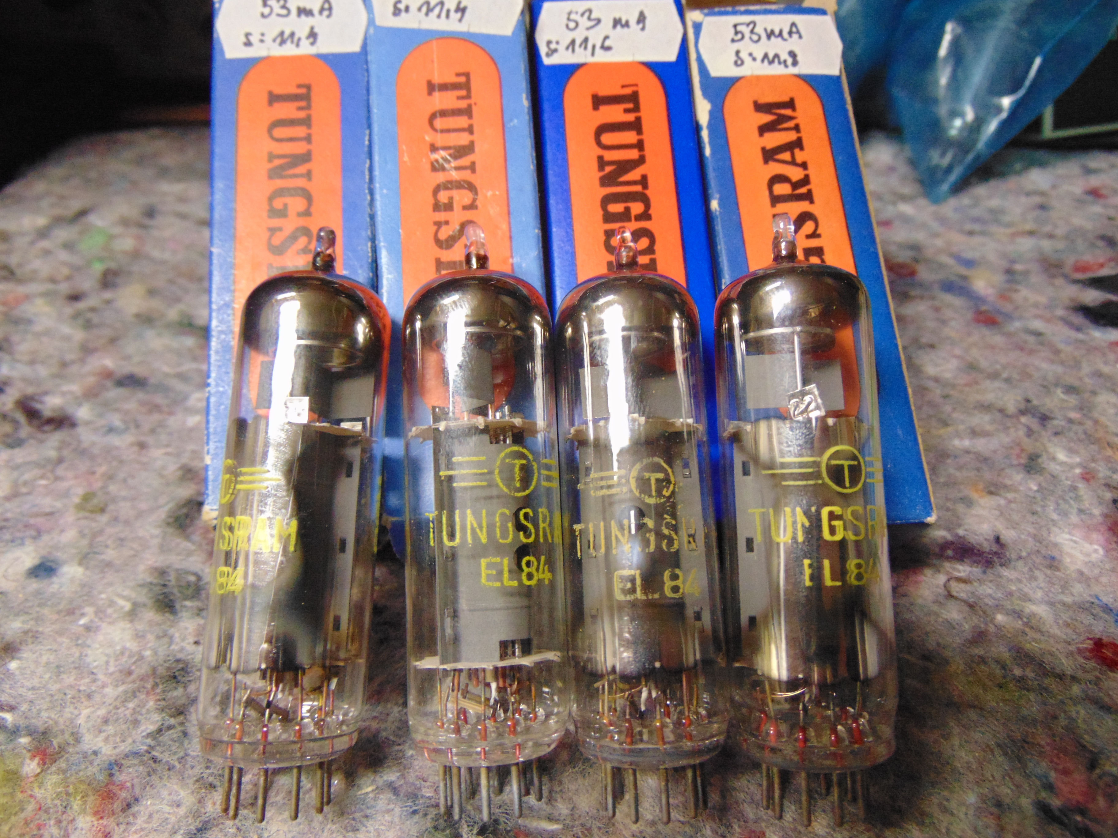 EL84 Tungsram Quad A