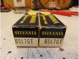 6SL7GT Sylvania NOS Paar.