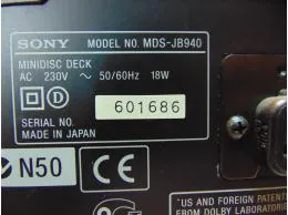 MDS-JB940QS Sony