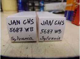 5687WB JAN CHS Sylvania paar
