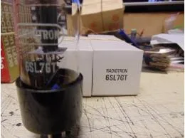 6SL7GT RADIOTRON Black Plate pár