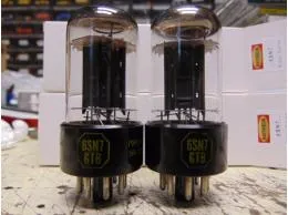 6SN7GT Raytheon Black Plate pár