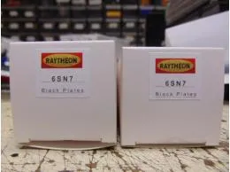 6SN7GT Raytheon Black Plate pár