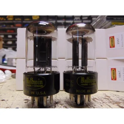 6SN7GT Raytheon Black Plate pár